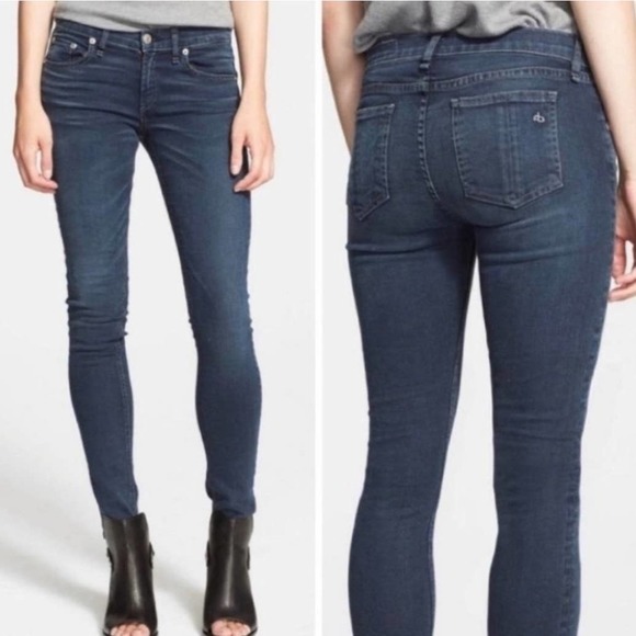 rag & bone Denim - Rag & Bone 'Loreto' Skinny Dark Wash Jeans